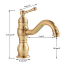GobekUsa Brass Basin Faucet with Swivel Spout & Single Handle Deck Mount