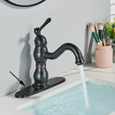 GobekUsa Brass Basin Faucet with Swivel Spout & Single Handle Deck Mount