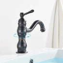 GobekUsa Brass Basin Faucet with Swivel Spout & Single Handle Deck Mount