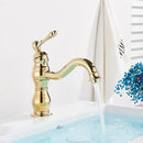 GobekUsa Brass Basin Faucet with Swivel Spout & Single Handle Deck Mount