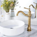 GobekUsa Brass Basin Faucet: Vessel Sink Mixer Tap, Single Hole Bathroom Hot Cold Water.