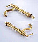 GobekUsa Brass Basin Faucet: Vessel Sink Mixer Tap, Single Hole Bathroom Hot Cold Water.