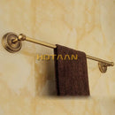 GobekUsa Brass Bathroom Accessories Set, Robe Hook, Paper Holder, Towel Bar, Antique Finish