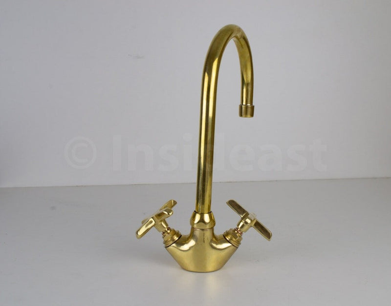 Antique Brass Bathroom Faucet - Unlacquered Brass Faucet