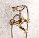 GobekUsa Brass Bathtub Shower Set Wall Mounted - Hot and Cold Mixer Taps