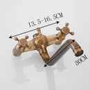 GobekUsa Brass Bathtub Shower Set Wall Mounted - Hot and Cold Mixer Taps