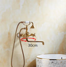 GobekUsa Brass Bathtub Shower Set Wall Mounted - Hot and Cold Mixer Taps