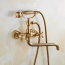 GobekUsa Brass Bathtub Shower Set Wall Mounted - Hot and Cold Mixer Taps
