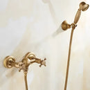 GobekUsa Brass Bathtub Shower Set Wall Mounted - Hot and Cold Mixer Taps