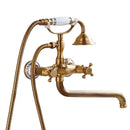 GobekUsa Brass Bathtub Shower Set Wall Mounted - Hot and Cold Mixer Taps