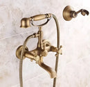 GobekUsa Brass Bathtub Shower Set Wall Mounted - Hot and Cold Mixer Taps