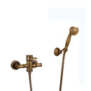 GobekUsa Brass Bidet Mixer Faucet Antique Bathroom Handheld Shower Set