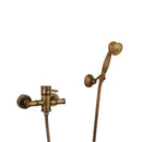 GobekUsa Brass Bidet Mixer Faucet Antique Bathroom Handheld Shower Set