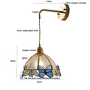 GobekUsa Butterfly Glass LED Wall Lights - Modern Nordic Style Bedside Lamp
