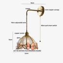 GobekUsa Butterfly Glass LED Wall Lights - Modern Nordic Style Bedside Lamp