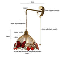 GobekUsa Butterfly Glass LED Wall Lights - Modern Nordic Style Bedside Lamp