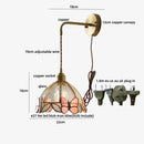 GobekUsa Butterfly Glass LED Wall Lights - Modern Nordic Style Bedside Lamp