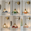 GobekUsa Butterfly Glass LED Wall Lights - Modern Nordic Style Bedside Lamp
