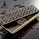 GobekUsa Euro Antique Brass Carved Floor Drain Cover for Bathroom Bath Accessories
