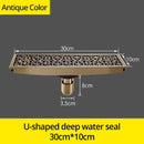 GobekUsa Euro Antique Brass Art Carved Floor Drain Cover DL8547
