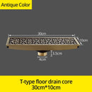 GobekUsa Euro Antique Brass Art Carved Floor Drain Cover DL8547