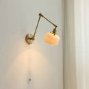 Antique brass ceramic copper led wall light bedroom sconce by Decorbites