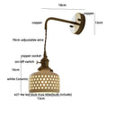GobekUsa Ceramic LED Wall Light Balcony Bedroom Kitchen Modern Bedside Lamp