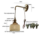 GobekUsa Ceramic LED Wall Light Balcony Bedroom Kitchen Modern Bedside Lamp