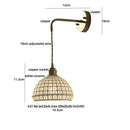 GobekUsa Ceramic LED Wall Lights with Pull Chain Switch for Restaurant and Bedside