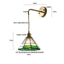 GobekUsa Ceramic LED Wall Lights with Pull Chain Switch for Restaurant and Bedside