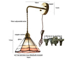 GobekUsa Ceramic LED Wall Lights with Pull Chain Switch for Restaurant and Bedside