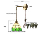 GobekUsa Ceramic LED Wall Lights with Pull Chain Switch for Restaurant and Bedside
