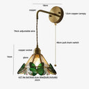 GobekUsa Ceramic LED Wall Lights with Pull Chain Switch for Restaurant and Bedside
