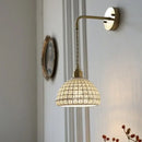 GobekUsa Ceramic LED Wall Lights with Pull Chain Switch for Restaurant and Bedside