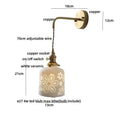 GobekUsa Ceramic LED Wall Sconce Light Fixture with Pull Chain Switch