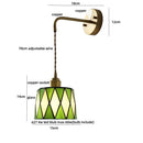 GobekUsa Ceramic LED Wall Sconce Light Fixture with Pull Chain Switch