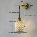 GobekUsa Ceramic LED Wall Sconce Light Fixture with Pull Chain Switch