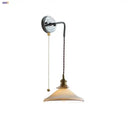 GobekUsa Ceramic LED Wall Sconce, Modern Nordic Style, Adjustable Wire, White Stair Light