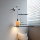 GobekUsa Ceramic LED Wall Sconce, Modern Nordic Style, Adjustable Wire, White Stair Light