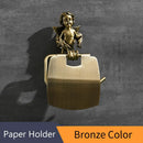 GobekUsa Classic Angel Gold Toilet Paper Holder Wall Mounted for Bathroom Home