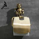 GobekUsa Classic Angel Gold Toilet Paper Holder Wall Mounted for Bathroom Home
