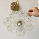 GobekUsa Clear Flower Acrylic LED Wall Lamp: Copper Modern Nordic Stair Light