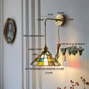 GobekUsa Clear Flower Acrylic LED Wall Lamp: Copper Modern Nordic Stair Light