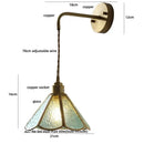GobekUsa Clear Flower Acrylic LED Wall Lamp: Copper Modern Nordic Stair Light