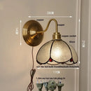 GobekUsa Glass Brass Wall Sconce LED Light Fixture for Dining Living Room