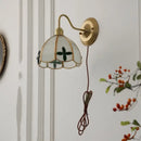 GobekUsa Glass Brass Wall Sconce LED Light Fixture for Dining Living Room
