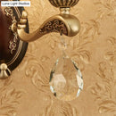 GobekUsa Modern Brass Sconce Light with Crystal Drop - Wall Mounted Indoor Lamp (1/2 Lights)