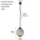 GobekUsa Crystal Empire Ball Chandelier for Living Room Bedroom Hotel