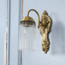 GobekUsa Simple Crystal Rod Wall Mount Light - Gold Sconce for Corridor