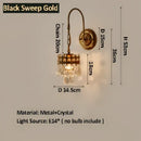 GobekUsa Crystal Wall Lamp: Luxury Lighting for Bedroom, Living Room, Hotel, Cafe, Lobby